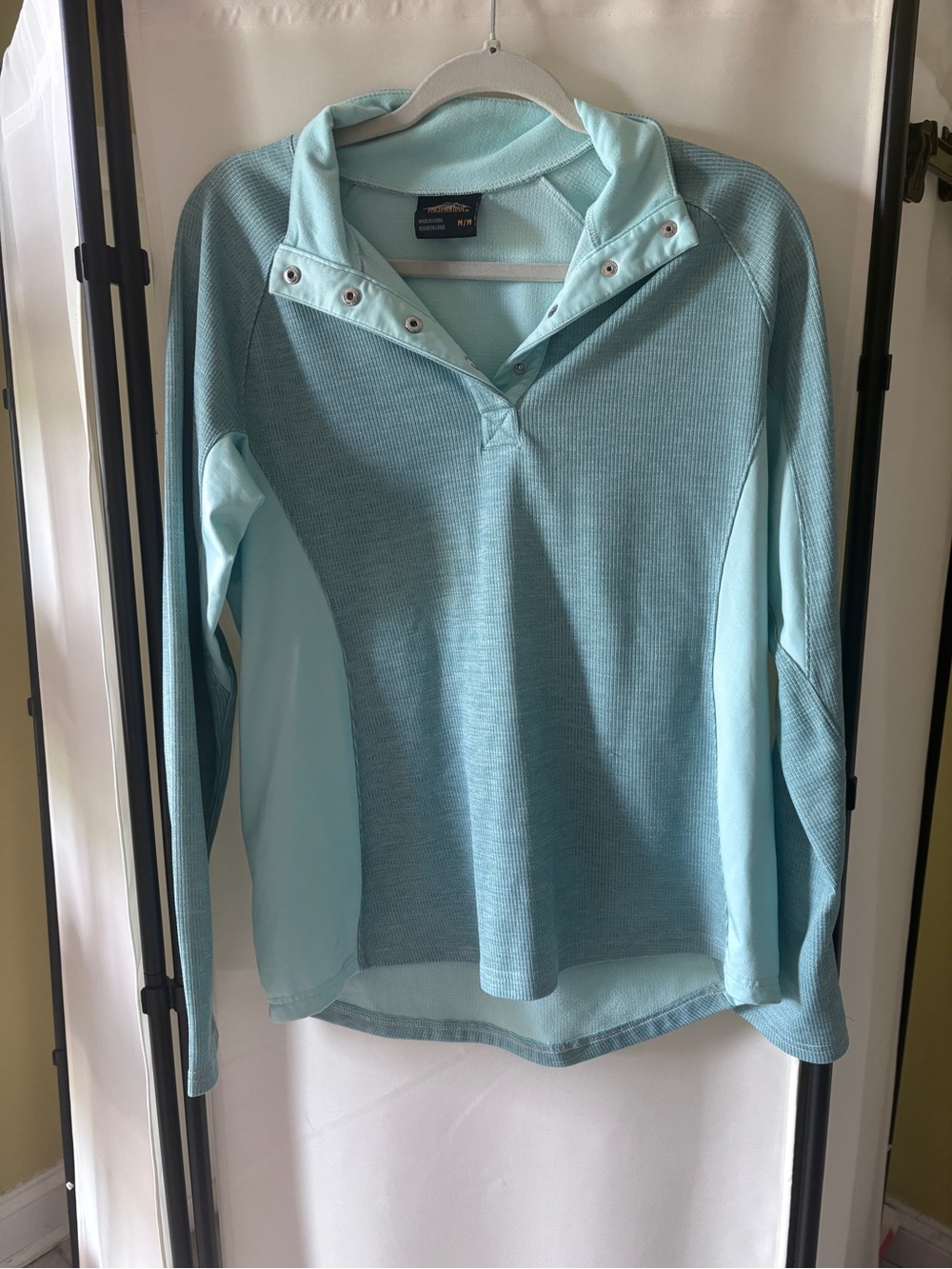 Pacific Trail Women's Light Aqua Snap-Front Pullover